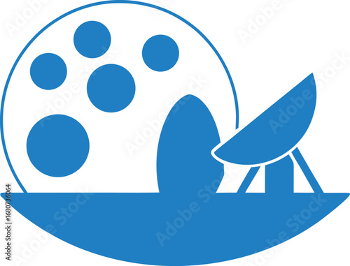 Space Exploration and Communication Emblem
