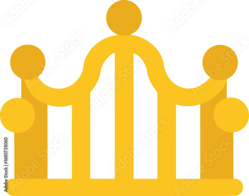Gold Crown Vector Illustration