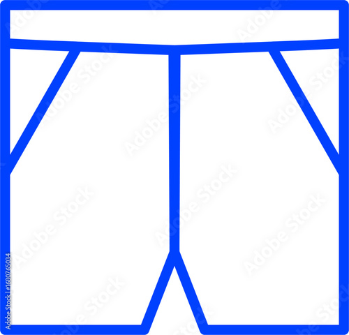 ShortsVector linear icon illustration.