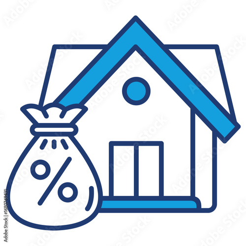 Mortgage Blue Icon