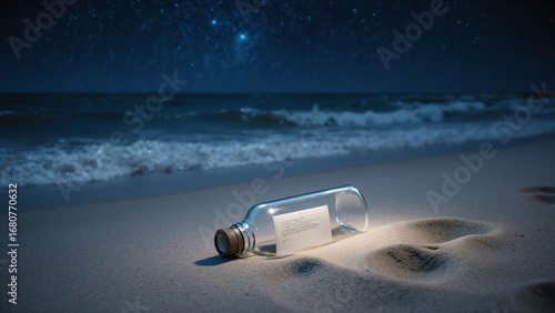 Message in a Bottle under Starry Night
별빛 가득한 밤, 병 속의 편지