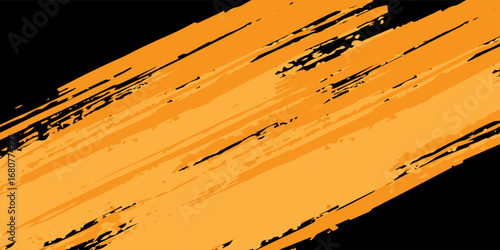 orange black brush Car sticker wrap pattern banner abstract sporty lines black orange color combination grunge brush modern pattern racing motorsport, Eps 10.