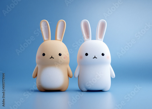 A 3D cartoon rabbit stands out against the background