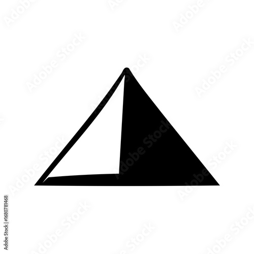 Free Download Abstract geometric shape resembling a stylized mountain with a triangular form - GFXLoad