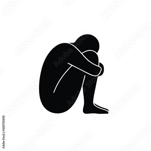 Depressed Person Silhouette