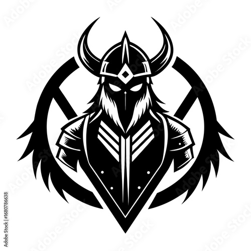 Valkyrie Symbols vector clean black silhouette design white background