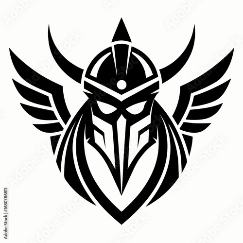 Valkyrie Symbols vector clean black silhouette design white background