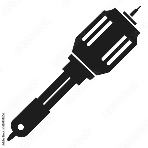Screwdriver vector clean black silhouette design white background