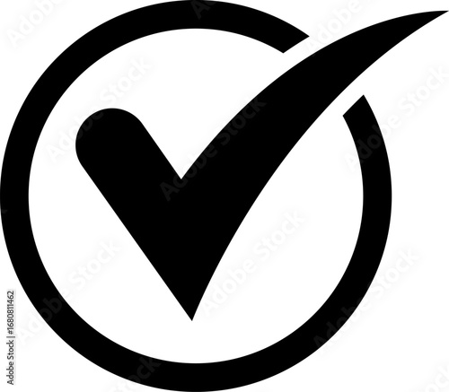 Checkmark checklist icon transparent background.