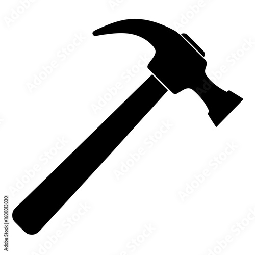 Hammer vector clean black silhouette design white background
