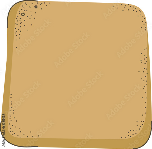 Toasted Bread Slice with Crust