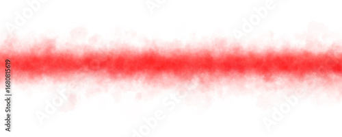 Horizontal stripe of red smoke with neon glow on transparent background Ideal for mockups templates sci fi energy streams or digital effects High resolution abstract background illustration