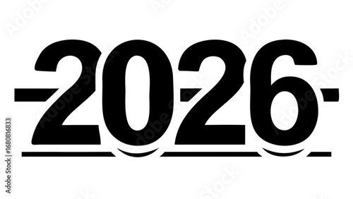 Bold graphic numerals 2026 signify future planning and business growth opportunities.