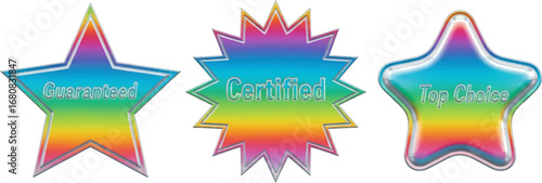 Vibrant star badges with 'Guaranteed', 'Certified', and 'Top Choice' labels for quality assurance