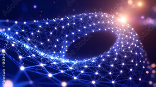 Abstract Glowing Network Design