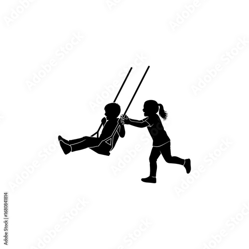 A stylized figure plays an acoustic guitar while walking.