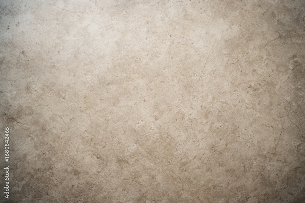 Obraz premium Textured beige stone wall background with soft natural light and subtle rough surface details for food display or design concept use. Ai generative