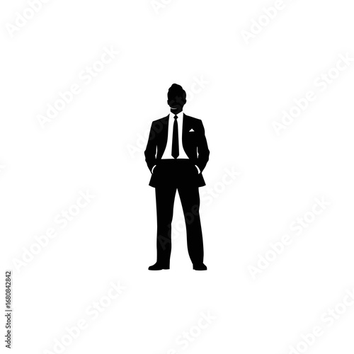 A stylized figure plays an acoustic guitar while walking.