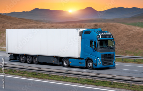 Truck Transporting Сargo To Customers As Sustainable Logistics Supply Chain