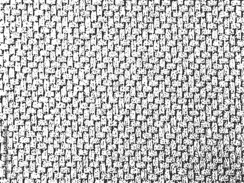 Black grunge fabric texture featuring a rough distressed surface ideal for abstract backgrounds Worn textile weave with vintage distressed effect