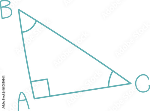 Geometric Right Triangle Diagram