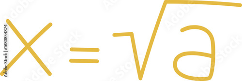 Mathematical Equation with Square Root