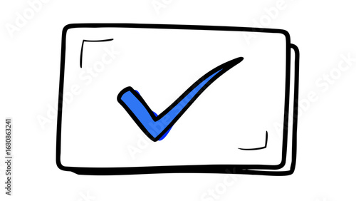 Blue Check Mark Symbol tick correct