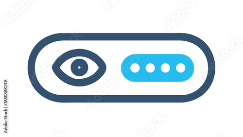 Eye and dots password toggle eye icon password visibility