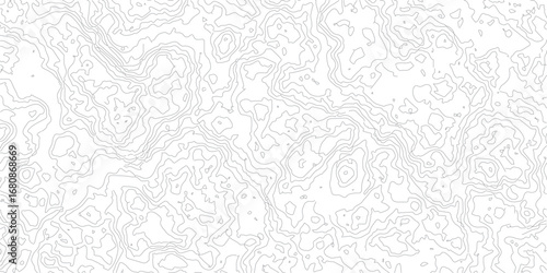 Abstract black topographic lines on a white background. black line waves topographical design. Geographic mountain contours Vector Illustration.