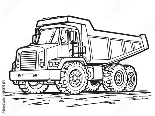 Minimal Truck Line Sketch