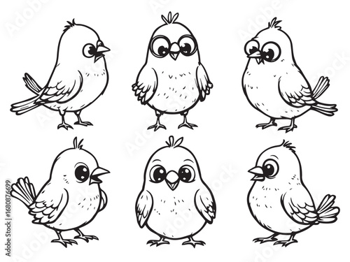 Canary vector line art 