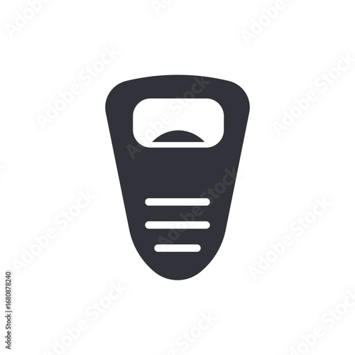 Simplified Bottle Opener Illustration With Minimalist Design For Beverage Access
