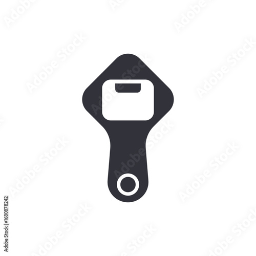 Elegant And Minimalist Bottle Opener Icon Displaying Simplicity And Modern Design