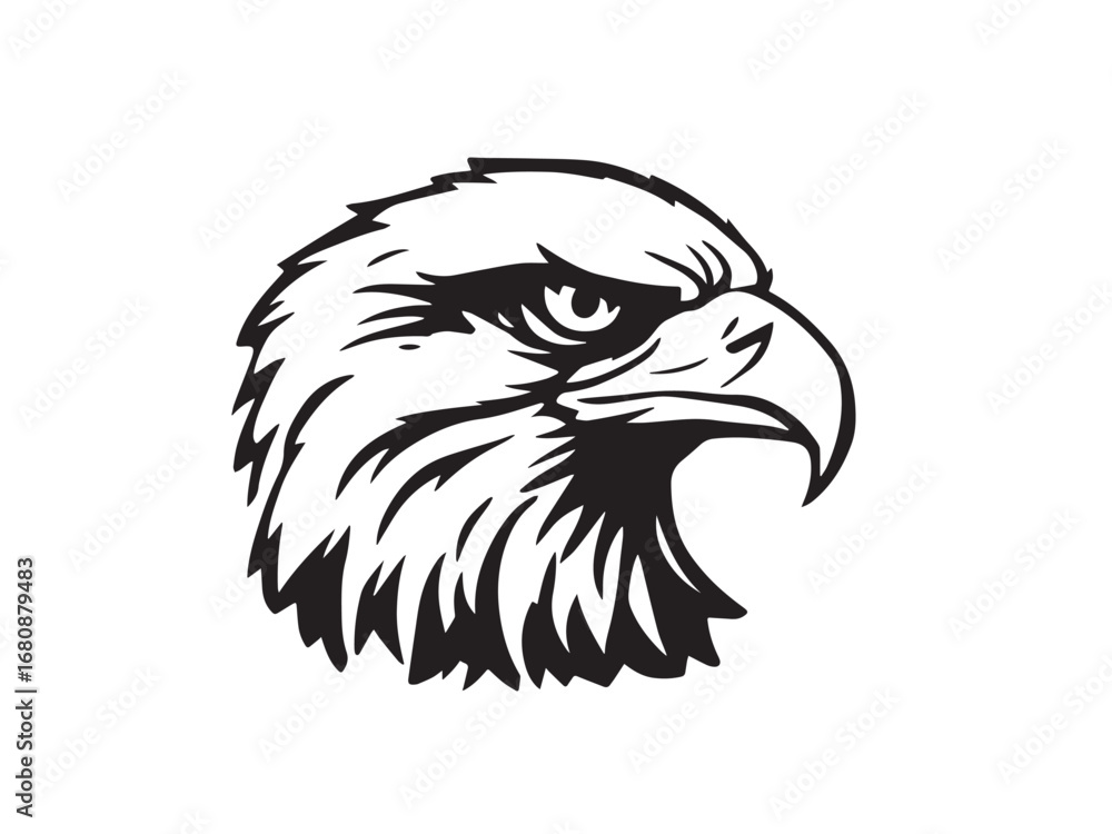 Obraz premium Eagle line art illustration