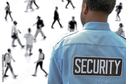 label on guard uniform