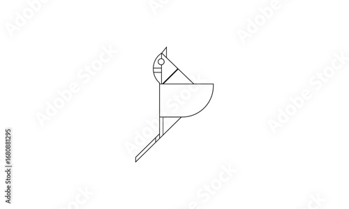 Minimalist Satellite Dish Antenna Logo