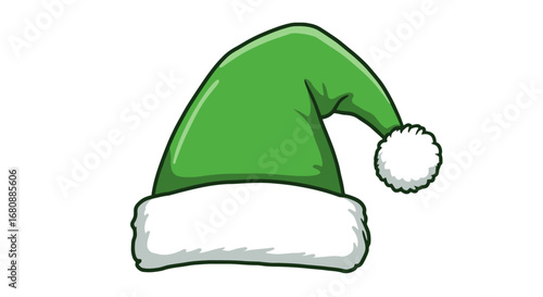 Green Elf Hat Christmas Holiday Winter Festive Costume Accessory.