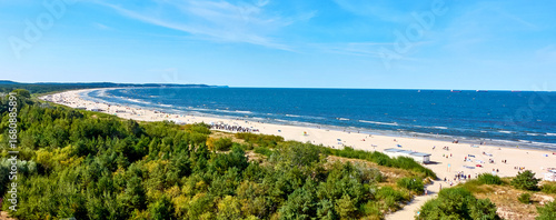 Swinemünde Polen. Strand von Oben. 