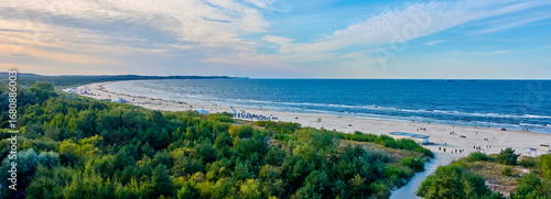 Swinemünde Polen. Strand von Oben. 