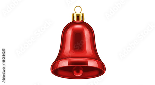 Red Christmas Bell Ornament Hanging Decoration.