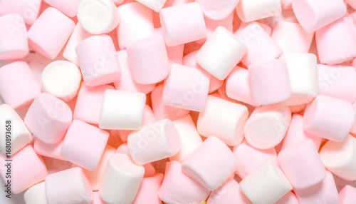 Pink and white marshmallows