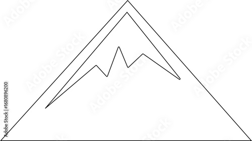 Mountains icon, Stunning collection of 24 diverse mountain silhouettes and landscape icons, perfect for illustrating adventure, travel, nature, with easily editable vector graphics