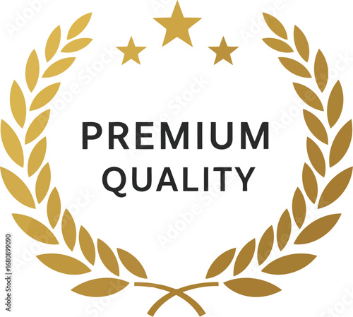 Premium quality laurel wreath award stamp