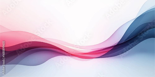 Dynamic, colorful waves flow gracefully in a futuristic vector design, creating a vibrant abstract pattern