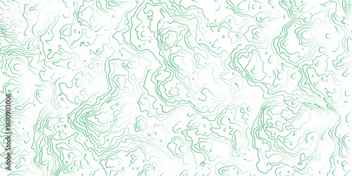 abstract topographic wave line green, green line map texture. geometric discovery mounted location counter grid map background.White wave paper curved reliefs abstract background. The topographic map.