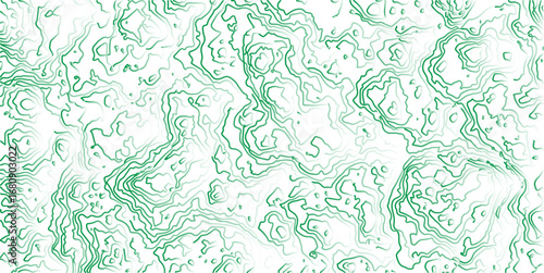 abstract topographic wave line green, green line map texture. geometric discovery mounted location counter grid map background.White wave paper curved reliefs abstract background. The topographic map.