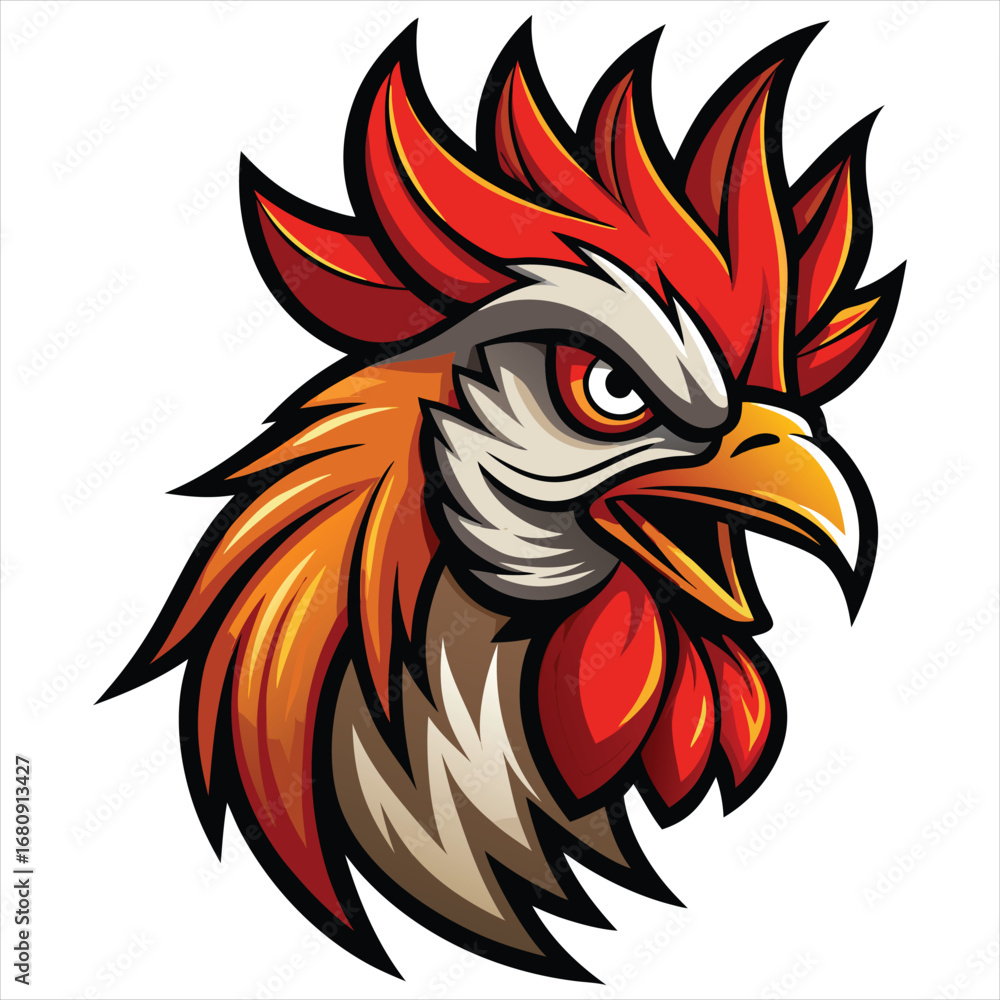 Obraz premium Rooster vector, Rooster design, Rooster concept, Rooster post, Rooster cartoon Rooster icon, Rooster template, Rooster art, Rooster topics, Rooster doodle,