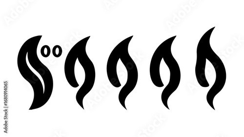 Abstract swirling steam wisps vapor smoke