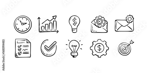 Black Silhouette Of A Person Holding A Briefcase businessman