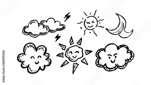 Cartoon comic style werewolf monster creature